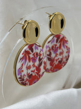 Charger l'image dans la galerie, Boucles Floriane Rouge