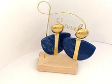 Charger l'image dans la galerie, Boucles Rachel bleue