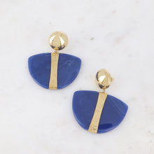 Charger l'image dans la galerie, Boucles Rachel bleue