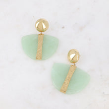 Charger l'image dans la galerie, Boucles Rachel verte