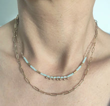 Charger l'image dans la galerie, Collier Lise Bleu-vert SALON SANDRINE