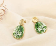 Charger l'image dans la galerie, Boucles Floriane Vert
