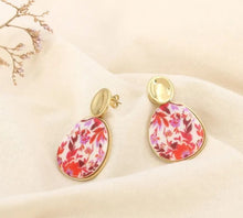 Charger l'image dans la galerie, Boucles Floriane Rouge
