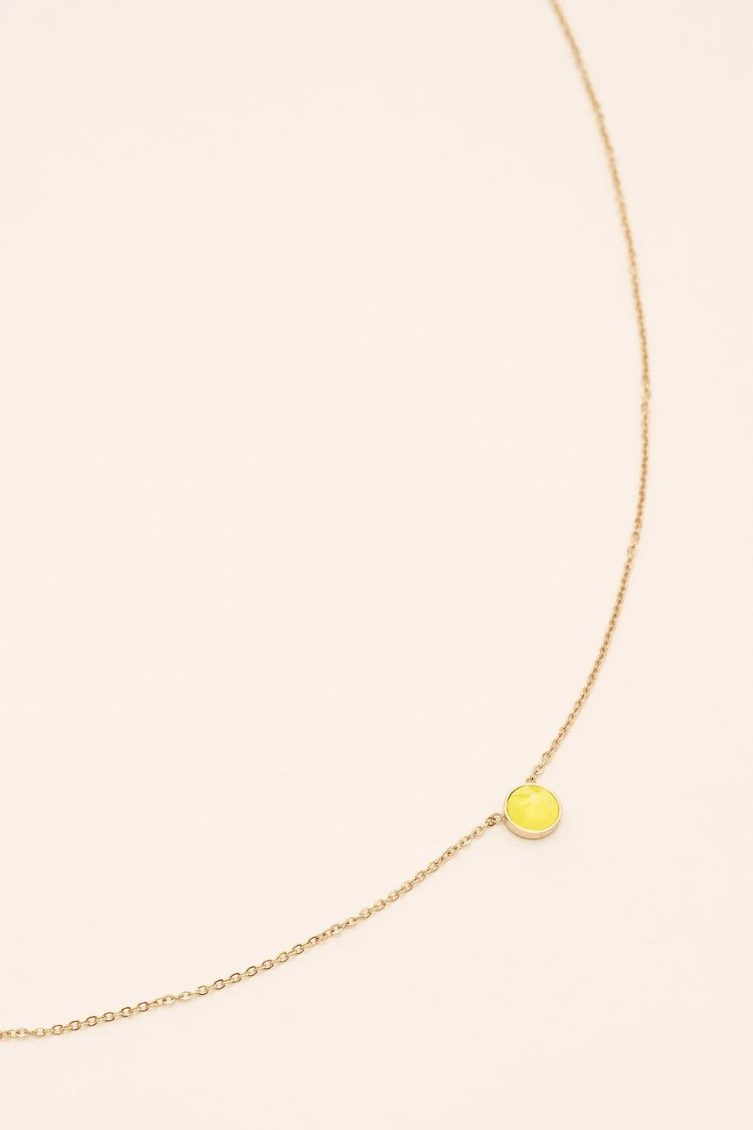 Collier Vanessa Jaune
