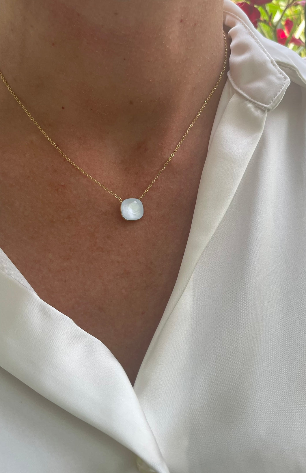 Collier Caro blanc
