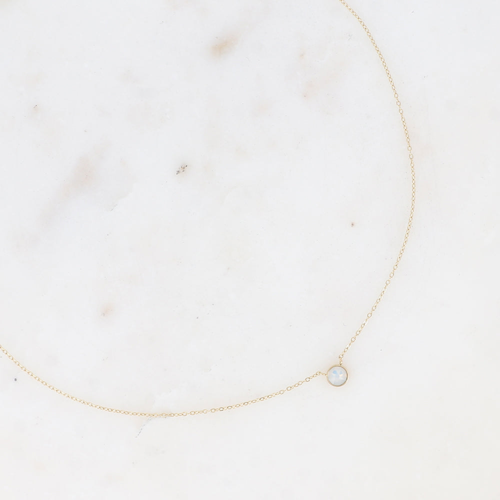 Collier Vanessa Blanc irisé