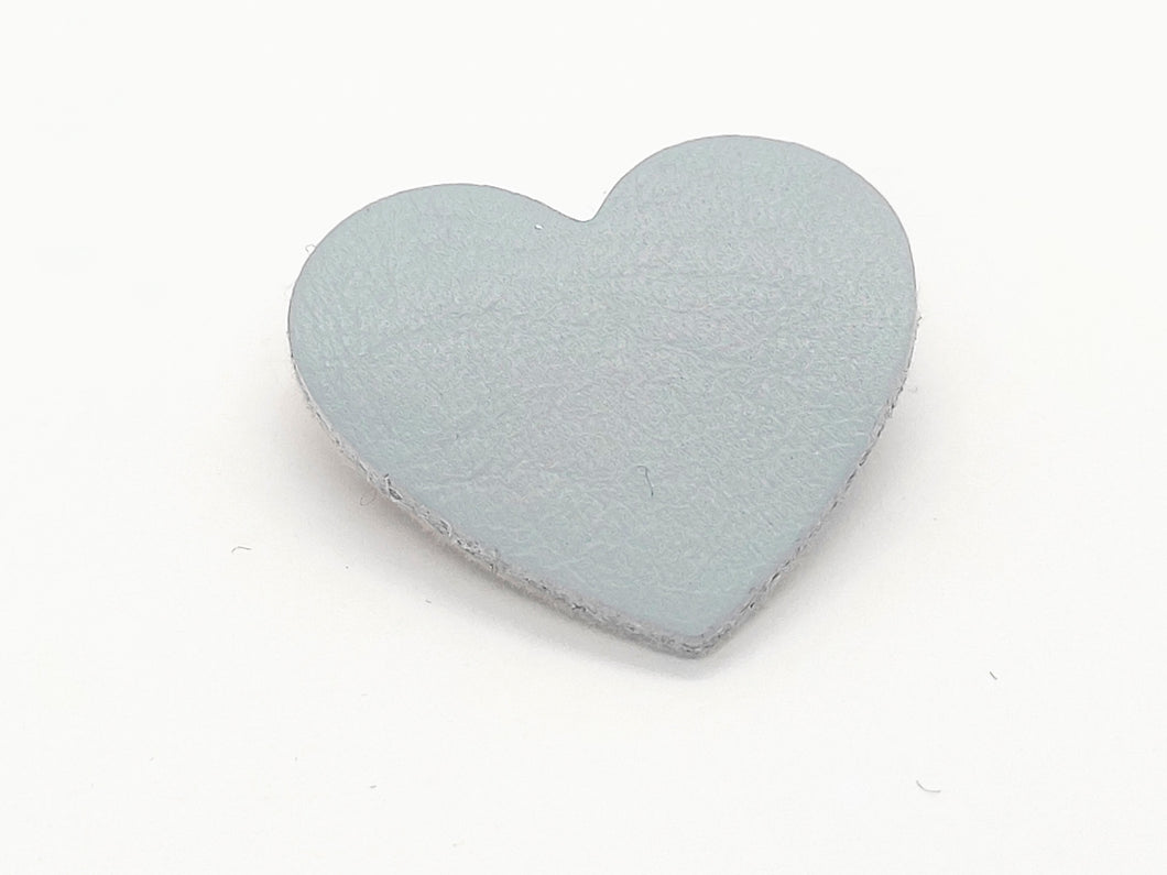 Broche Grand Coeur Bleu